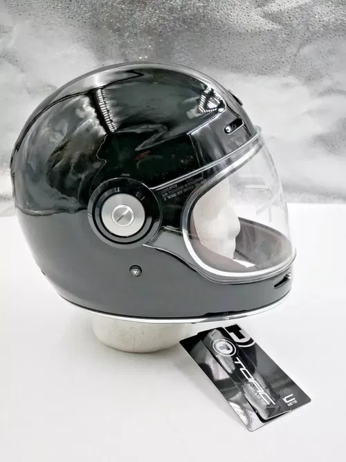 TORC T1 Retro Helmet Gloss Black Small - T105:22