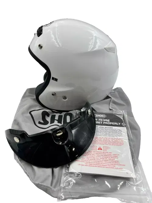 Shoei RJ Platinum-R Helmet White Size Large - 02-610