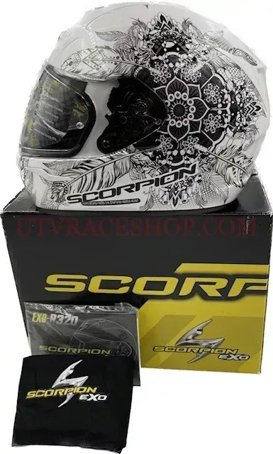 SCORPION EXO-R320 HELMET DREAM WHITE SIZE LARGE - 32-0305