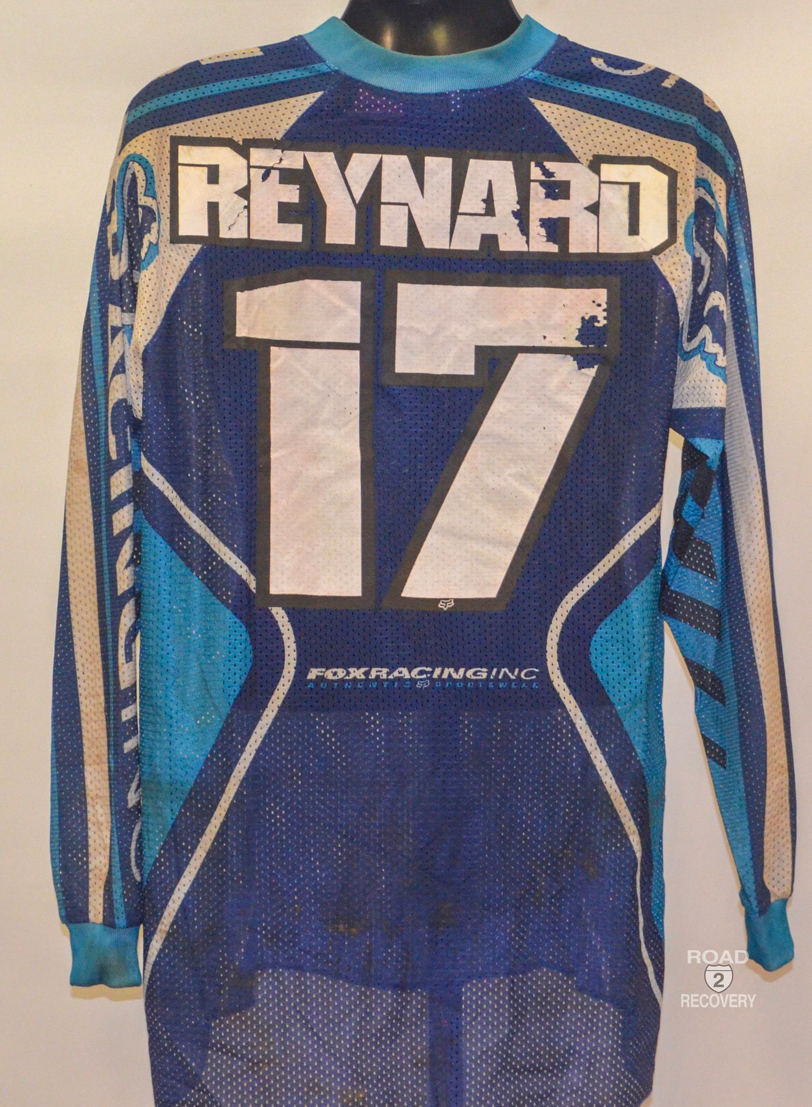 Robbie Reynard Autographed Race Worn Fox Racing Jersey