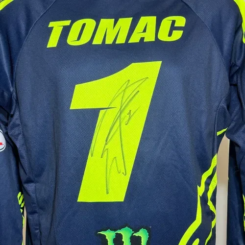 Eli Tomac Autographed Alpinestars Monster Energy Replica Jersey