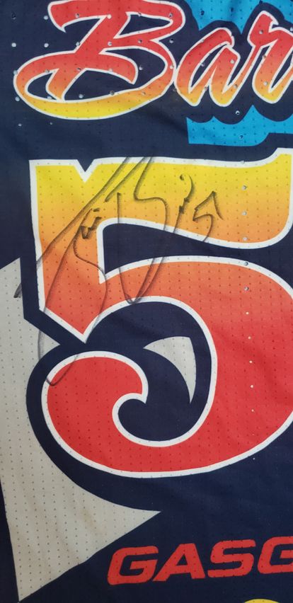 Justin Barcia Practice Worn Autographed Jersey