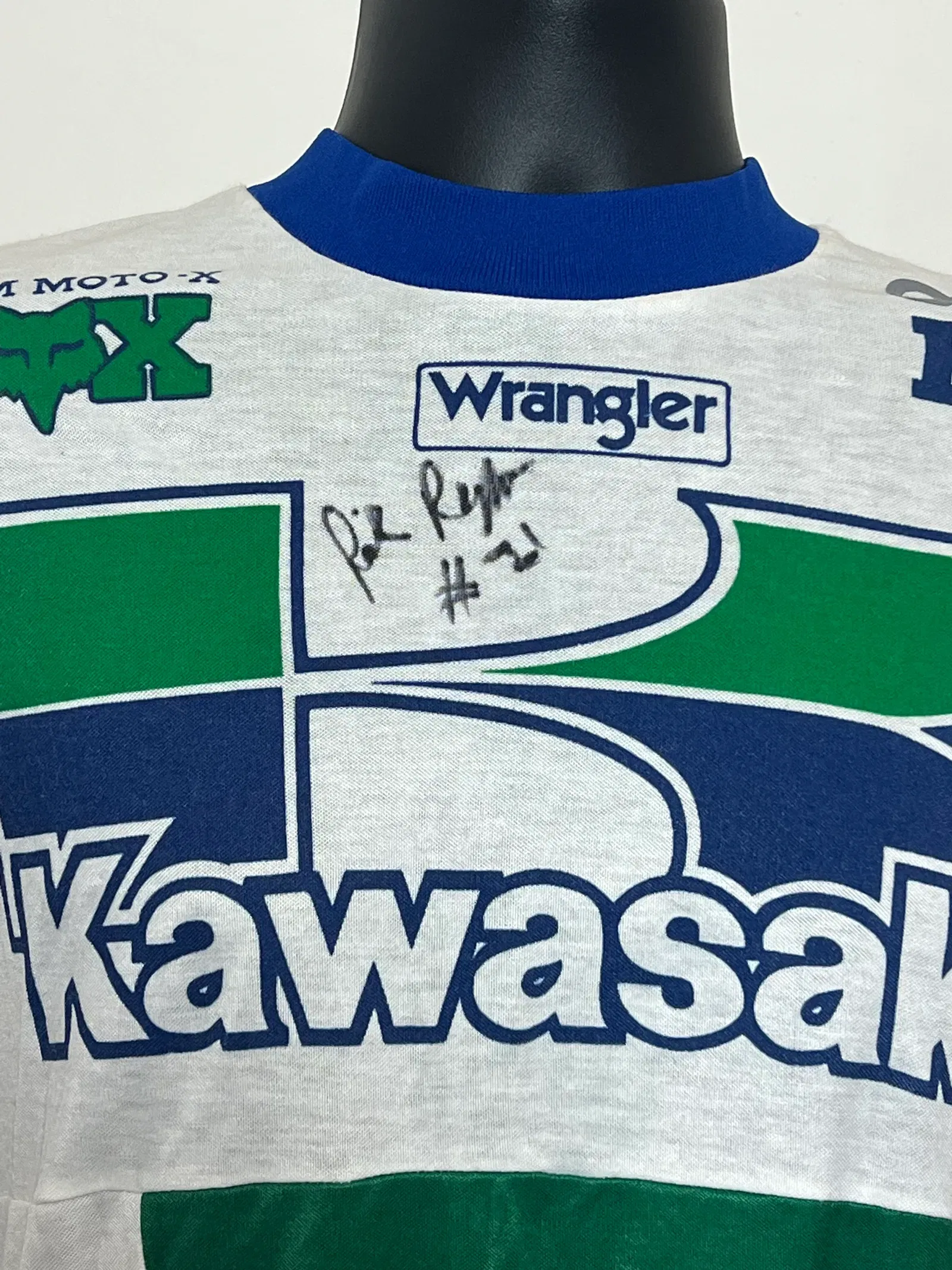 Blake Wharton Raceworn Autographed Rockstar Suzuki Jersey