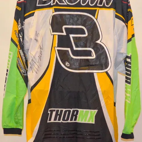 Mike Brown Autographed Procircuit Kawasaki Jersey