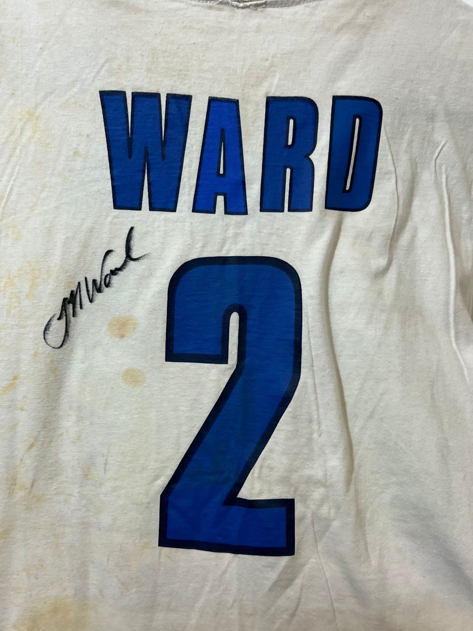 Jeff Ward 1985 Autographed Raceworn Kawasaki Jersey