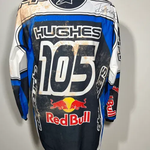 Ryan Hughes 2004 Autographed Race Worn Red Bull KTM Jersey 