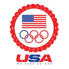 MXON AP DESIGNS TEAM USA SHIRTS- MEN