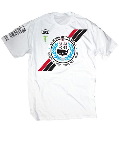 LIMITED EDITION LEGENDS OF THE ROAD SHIRT- WHITE