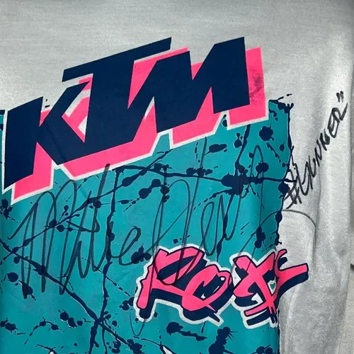 Mike Healey 1991 Race Worn Autographed KTM Jersey