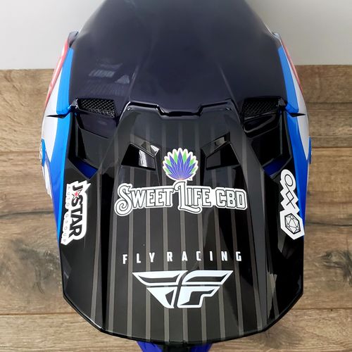 Shane McElrath Autographed Custom Painted FLY Racing Helmet