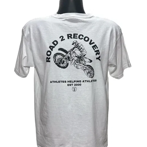 R2R Kids Moto Tee in White