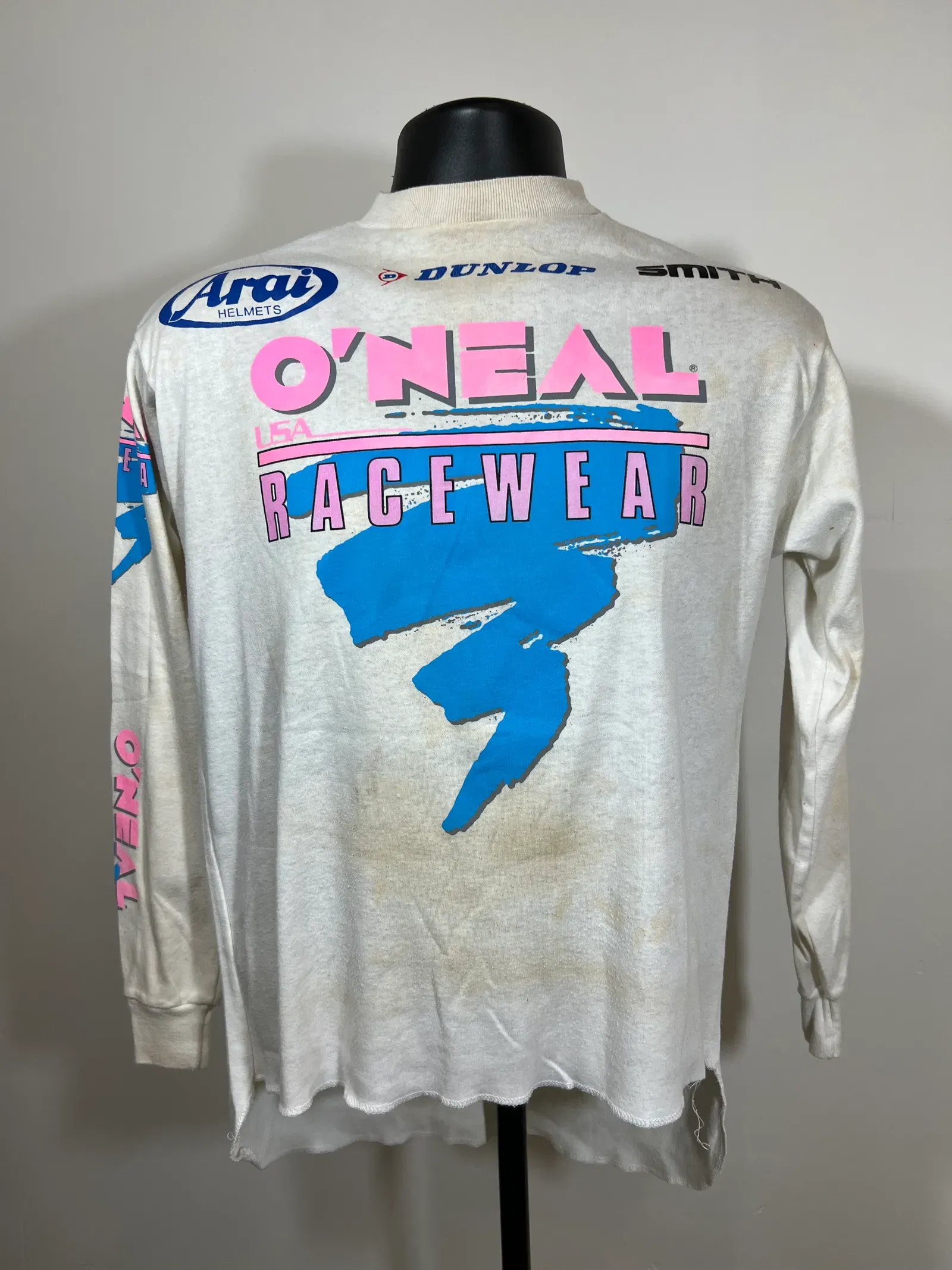 Steve Lamson 1990 Autographed Race Worn O'Neal Jersey 