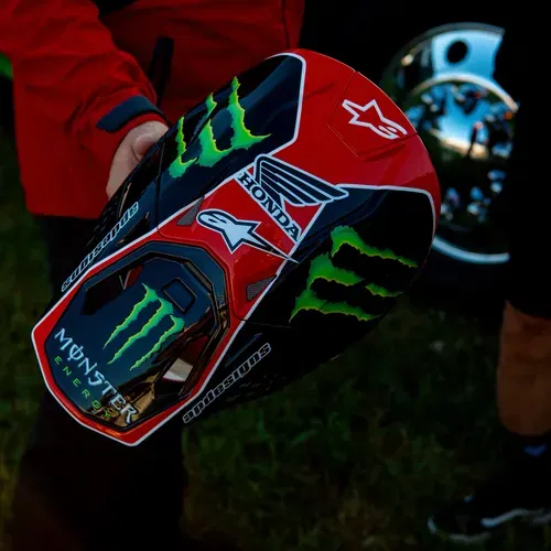 Chase Sexton's Signed Race Worn Custom Painted Maui Strong Helmet