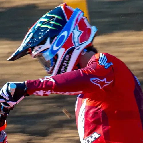 Chase Sexton's Signed Race Worn Custom Painted Maui Strong Helmet