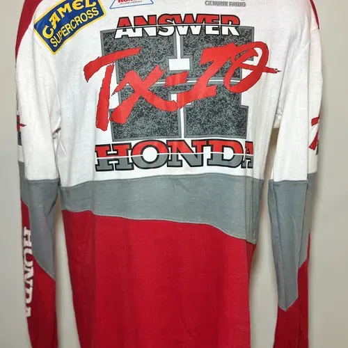carmel mission Jeff siner エッチング  10/250 Jeff Stanton 1989 Autographed Camel Supercross Jersey
