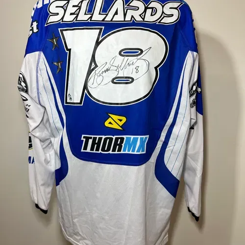 Brock Sellards 2003 Autographed Race Worn Jersey