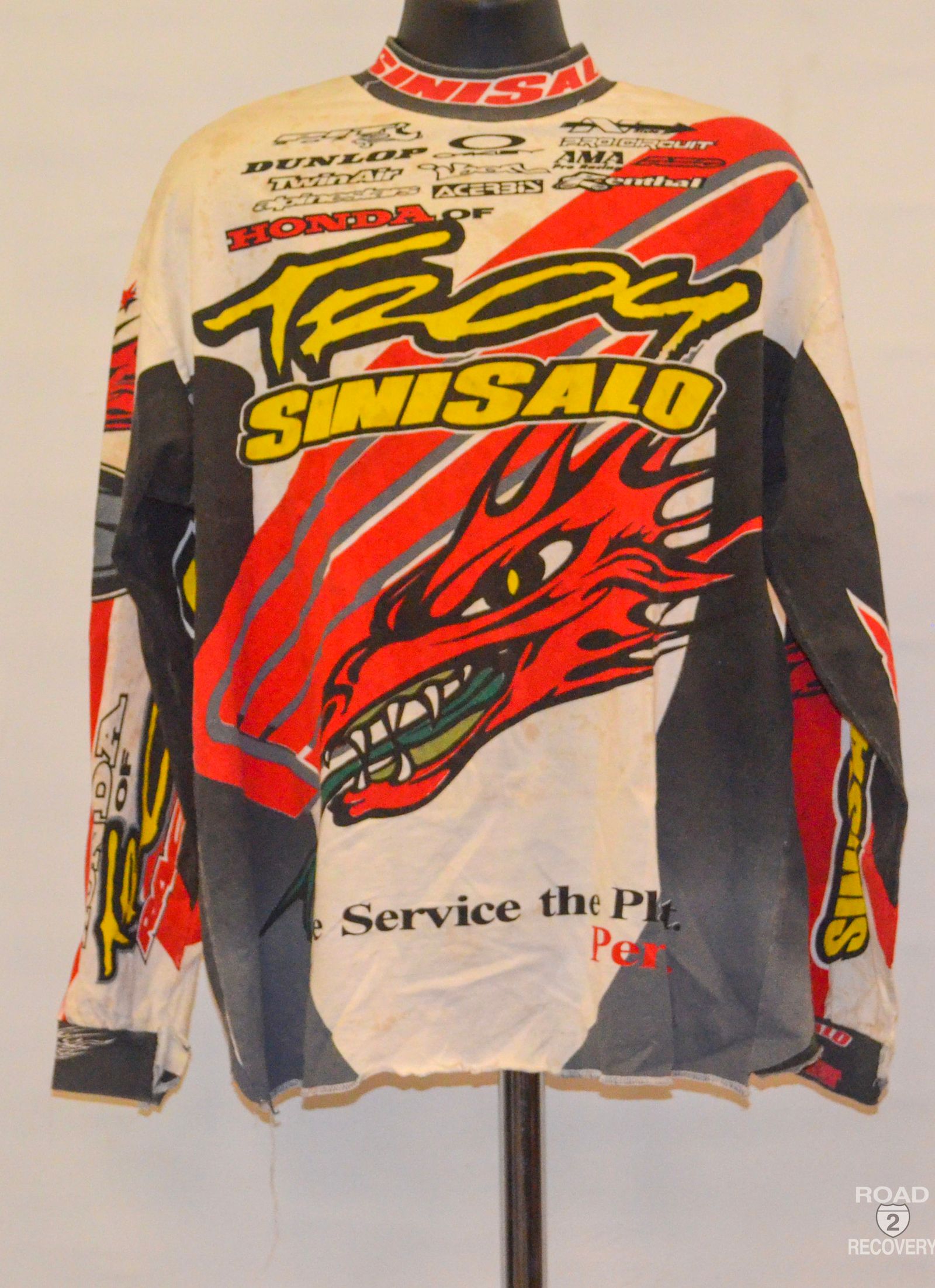 オリジナル Larry Ward Raceworn Troy Sinisalo Jersey バイクウェア・装備