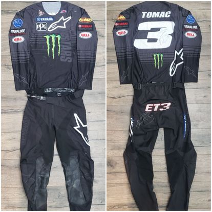 Eli Tomac Race Worn Autographed Pants Jersey