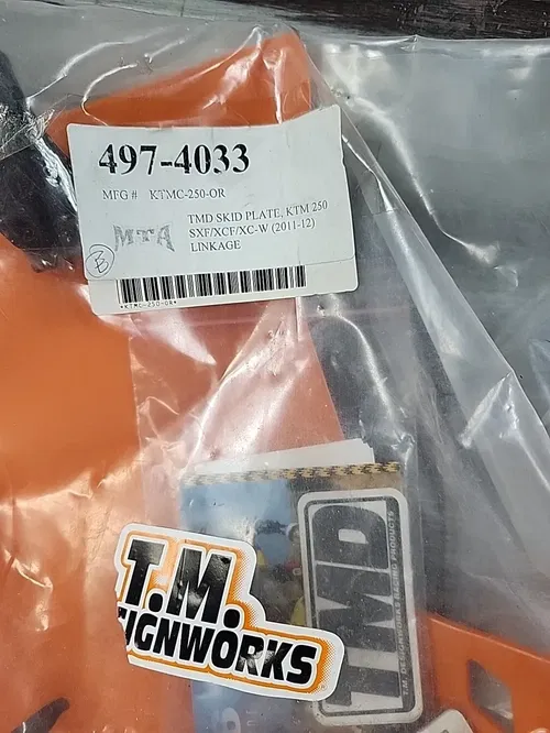 TM Designworks Skid Plate KTMC-250-OR ORANGE KTM (11-12) 250 SXF XCF