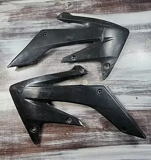 2005 Honda CRF250R Aftermarket Left Right Radiator Shrouds Black