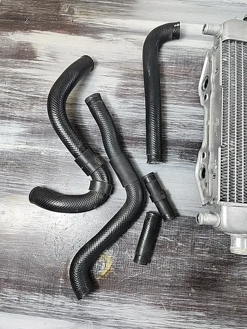 2003 2004 Kawasaki KX250 Left Right Radiators KX125 KX 125 250 Cooling FIll Side