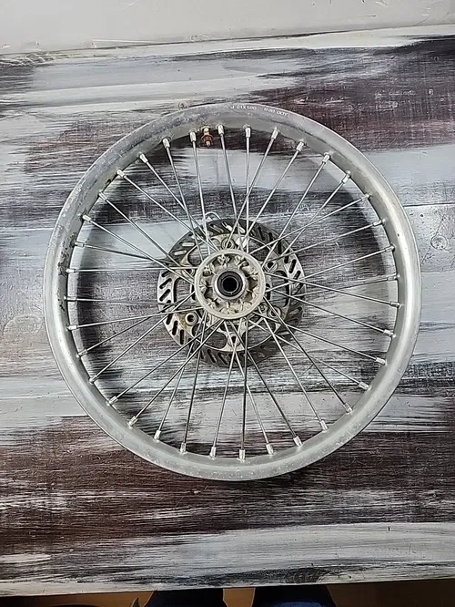 1999 - 2002 Kawasaki KX125 D.I.D Front Wheel 21"x1.60" KX 125 Hub Silver