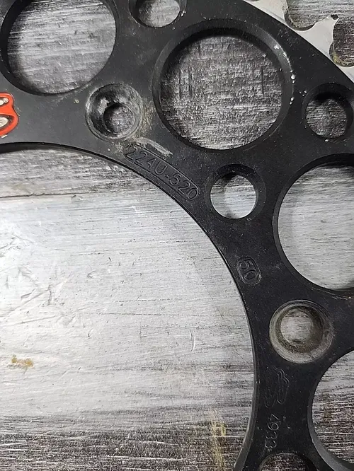 Renthal - 224U-520-50GPBK - Ultralight Rear Sprocket, Black - 50T