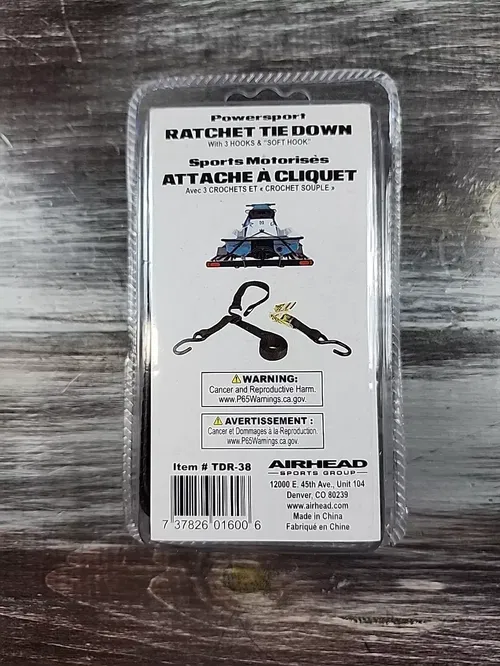 Airhead Jet Logic Powersport Ratchet Tie Down Soft Hook Dirt Bike ATV TDR-38