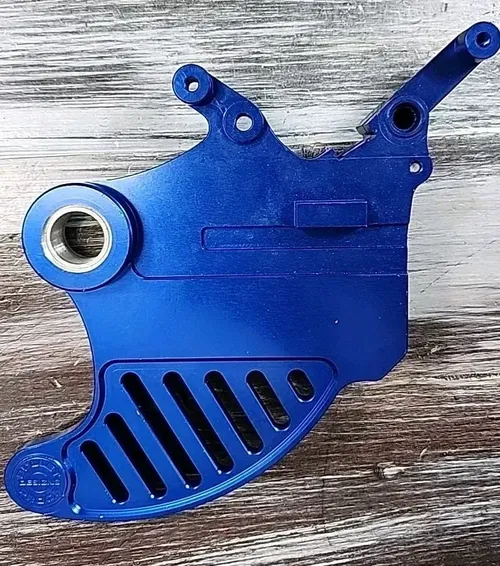 Bullet Proof Designs YAM-RD-09-BLU Rear Disc Guard Blue Shark Fin Yamaha YZ250