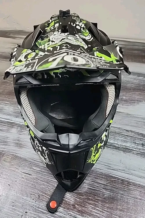 O'Neal 2SRS Attach Helmet Youth Large Black Neon MX Offroad