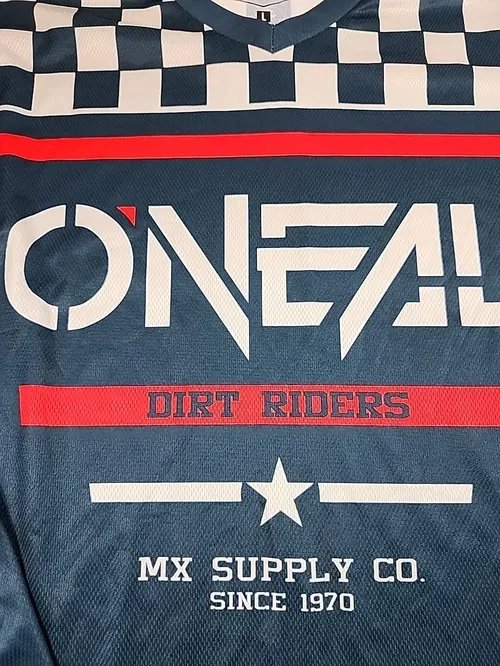 O'Neal Element Squadron Jersey Size Large Teal Motocross Dirt Bike