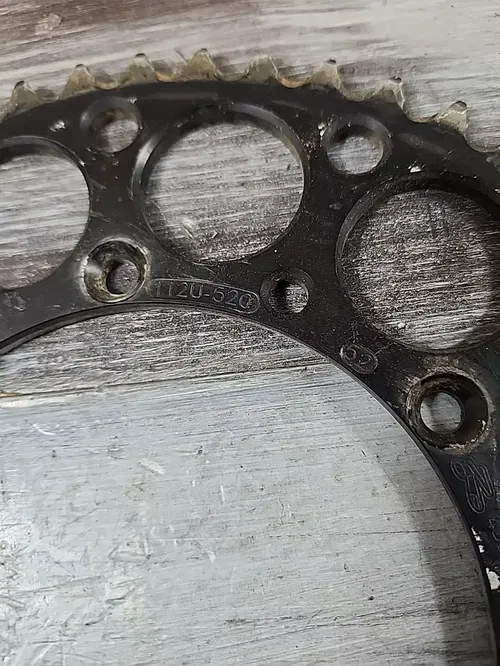 Renthal Rear Sprocket 52T Black 112U-520-52GEBK Kawasaki KX KLX