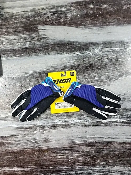 Thor 3330-4654 S8 Spectrum Gloves X-Large Navy Blue White Black XL