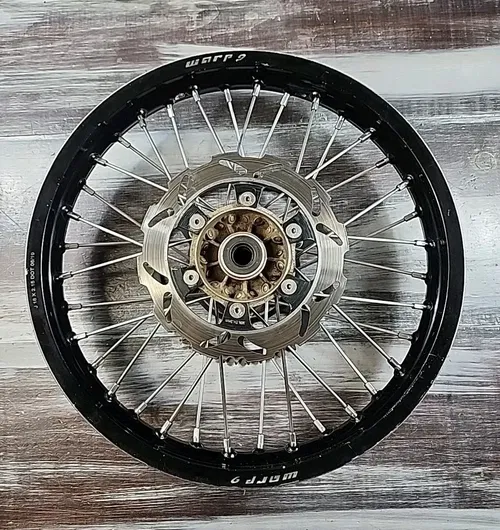 2001 Kawasaki KDX200 Rear Hub Warp 9 Rim 18" x 2.15" Wheel Upgraded Spokes