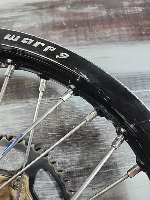 2001 Kawasaki KDX200 Rear Hub Warp 9 Rim 18" x 2.15" Wheel Upgraded Spokes