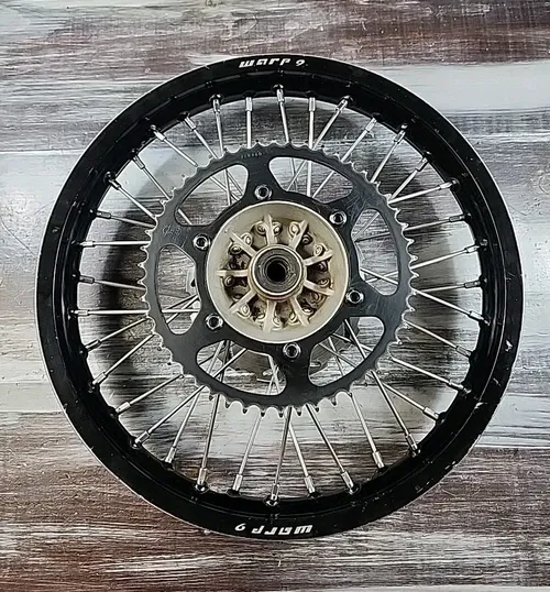 2001 Kawasaki KDX200 Rear Hub Warp 9 Rim 18" x 2.15" Wheel Upgraded Spokes