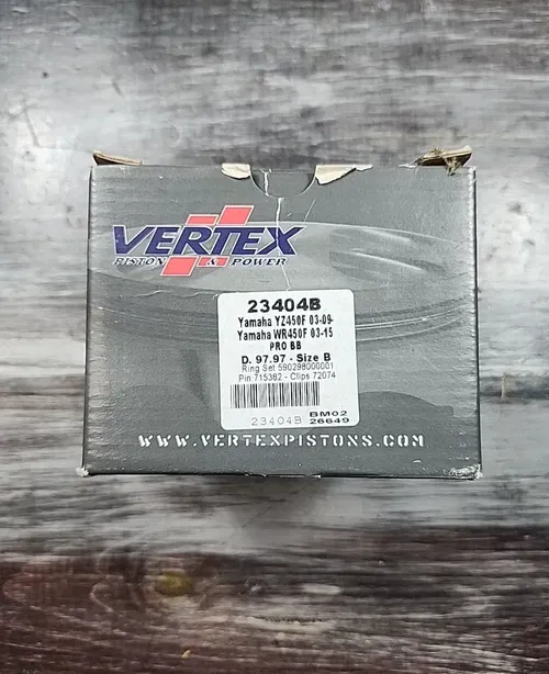 Vertex Forged Piston Kit 23404B Big Bore 97.97 03-09 Yamaha YZ450F 03-15 WR450F