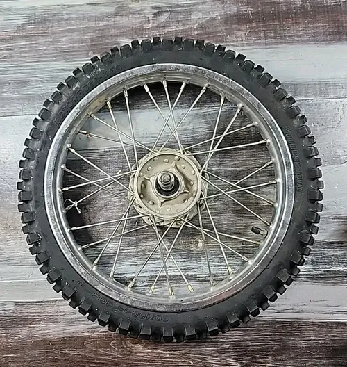 1990 - 2003 Kawasaki KX60 KX 60 Front Wheel Axle Tire 41025-1082 41034-1168
