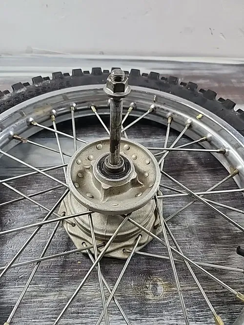 1990 - 2003 Kawasaki KX60 KX 60 Front Wheel Axle Tire 41025-1082 41034-1168