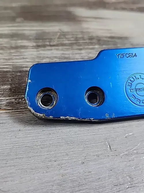 Bullet Proof Designs Chain Guide/Swingarm Guard Blue YAM-CG-14-BLU