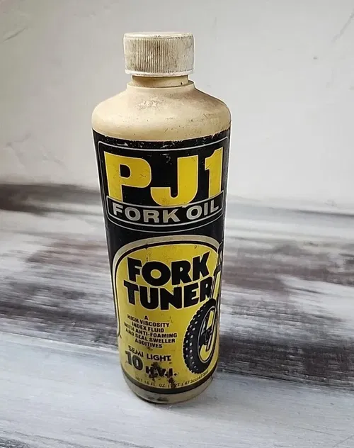 Vintage PJ1 Fork Oil Fork Tuner Semi Light 10 H.V.I. 16 Oz. Open
