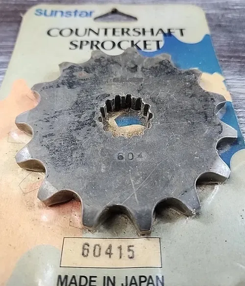 Sunstar Front Countershaft 15T Sprocket 60415 Kawasaki Suzuki KZ7 GS750