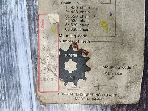 Sunstar Front Countershaft 15T Sprocket 60415 Kawasaki Suzuki KZ7 GS750