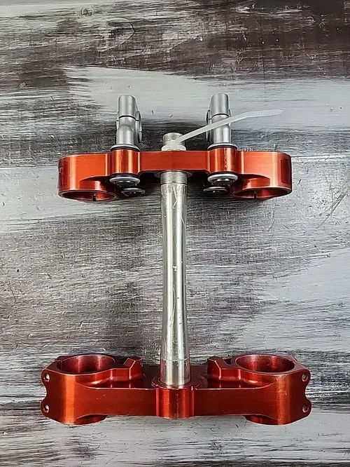 RG3 BILLET TRIPLE CLAMPS SET W/ BAR MOUNTS STEM Suzuki RMZ250 Kawasaki KX250 KX