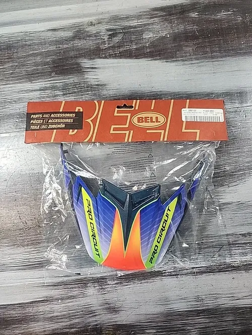 Bell Moto-9 Flex Visor Replacement Pro Circuit Replica 23 Gloss Silver/Metallic