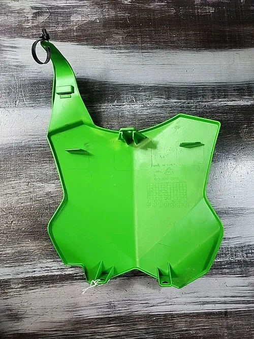 Acerbis - 2449390002 - Front Number Plate, Green Kawasaki KX450F KX250F