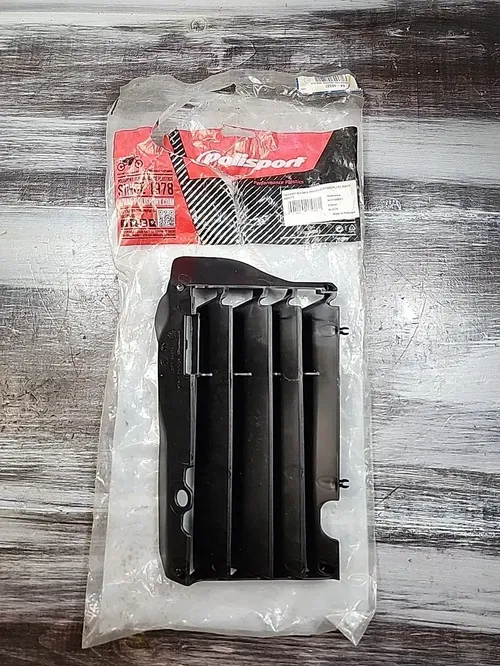 Polisport Left Side Radiator Guard Cover CRF450F Shield Black 8457400001