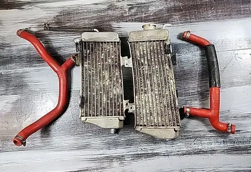 2009 - 2012 Honda CRF450R Left Right Radiators & GPI Hoses 19100-MEN-A40