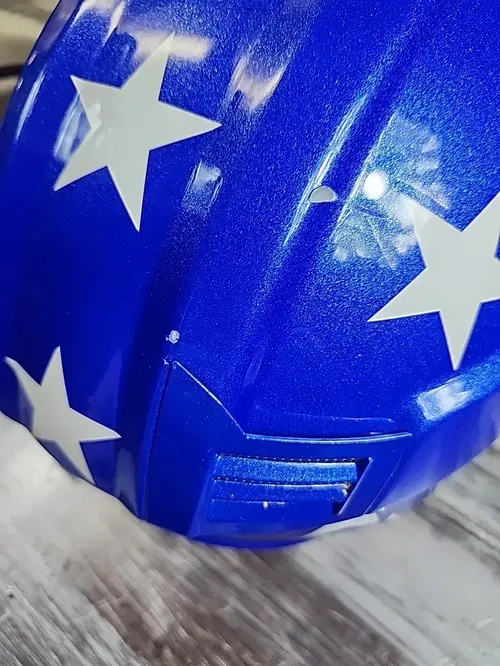 LS2 Gate Helmet Youth Large Red White Blue Flag American Moto Offroad