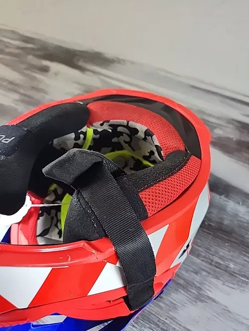LS2 Gate Helmet Youth Large Red White Blue Flag American Moto Offroad